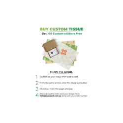 Colored Custom Tissue Paper | Supr Pack - Melbourne Professional Services