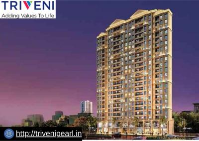 Triveni Pearl Kalyan Infra Group 1 2 3 BHK Flats Floor Plan Address Location Brochure - Navi Mumbai For Sale