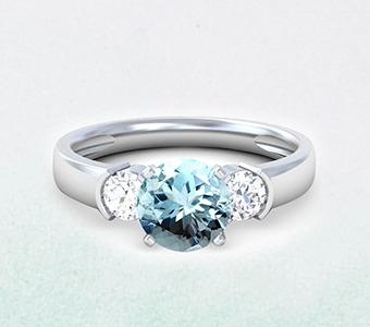 Buy aquamarine rings for women
