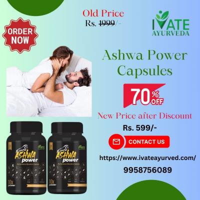 Unlock Your Vitality with Ashwa Power Capsules with Up to 70% Off from iVate Ayurveda