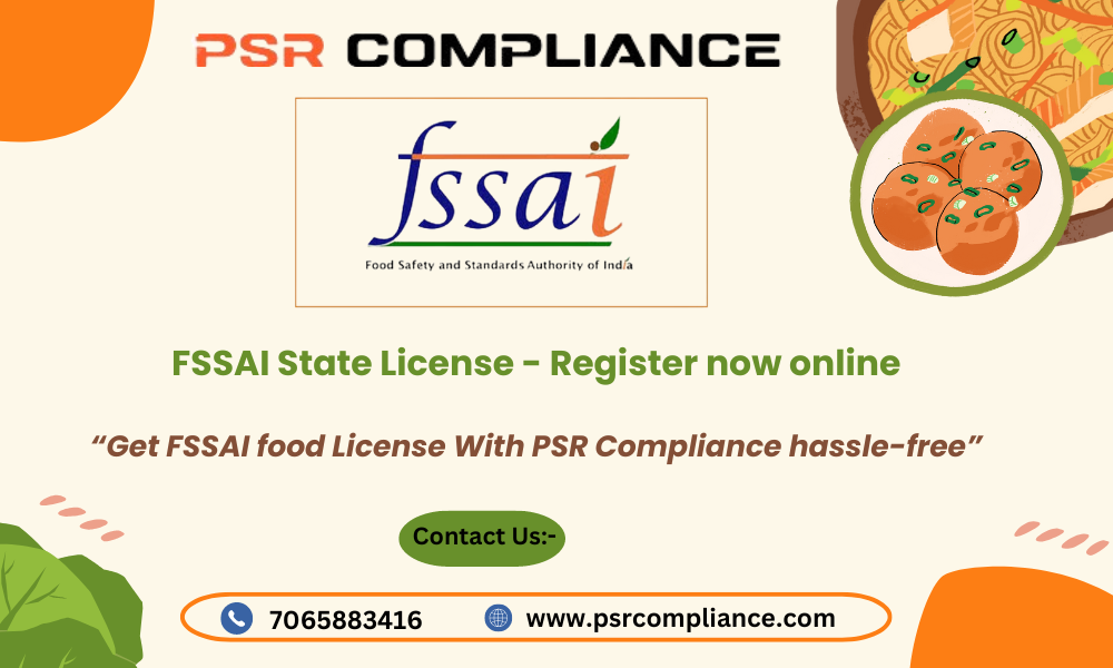 FSSAI State License - Register now online - Delhi Other