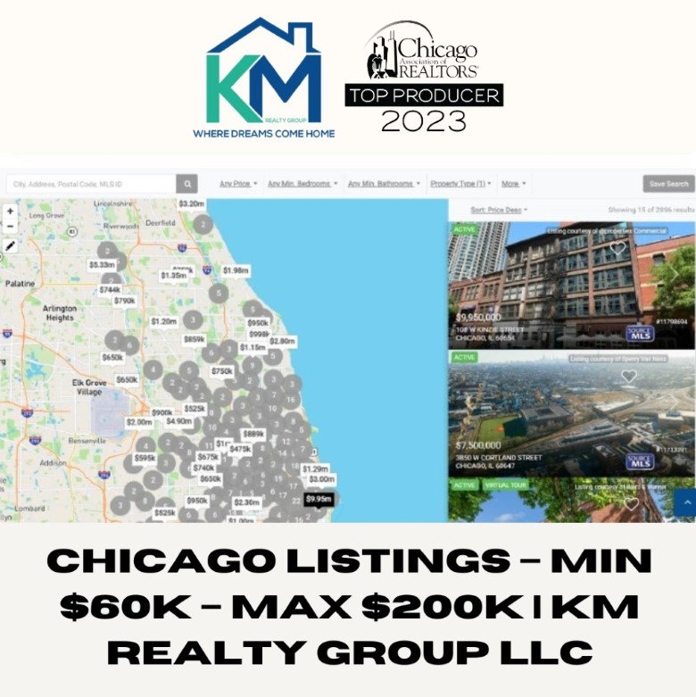 Chicago Listings – Min $60K – Max $200K | KM Realty Group LLC - Chicago Open Houses