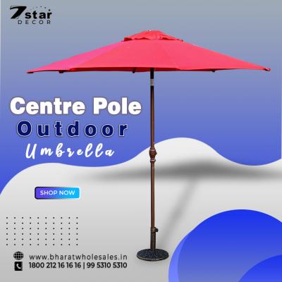 Shop Centre Pole Outdoor Umbrella for Garden, Terrace, Backyard - Delhi Home & Garden