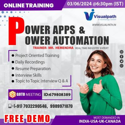 FreeDemo On PowerApps and PowerAutomate - Hyderabad Tutoring, Lessons