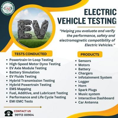 Electric Vehicle Testing Labs in Ahmedabad - Ahmedabad Other