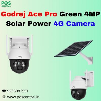 Buy Godrej Ace Pro Green 4MP Solar Powered Camera to Increase your Home Security