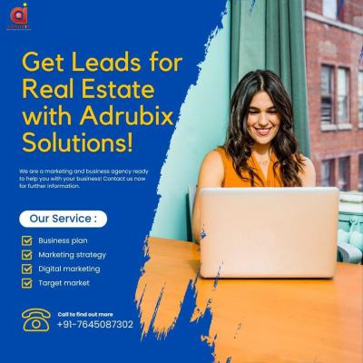 Get Leads for Real Estate with Adrubix Solutions! - Delhi Professional Services