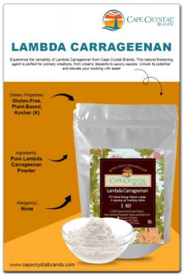 Lambda Carrageenan Powder: Superior Thickener & Stabilizer – Cape Crystal Brands - New York Other
