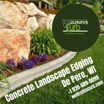 Concrete Landscape Edging in De Pere, WI