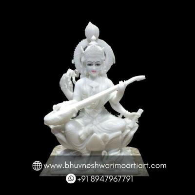 Order Maa Saraswati Marble Statue From Bhuvneshwari Moorti Art - Jaipur Art, Collectibles