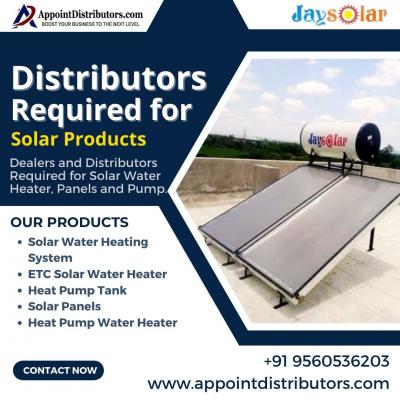 Jay Solar – Solar Water Heater Distributorship Opportunity - Delhi Professional Services