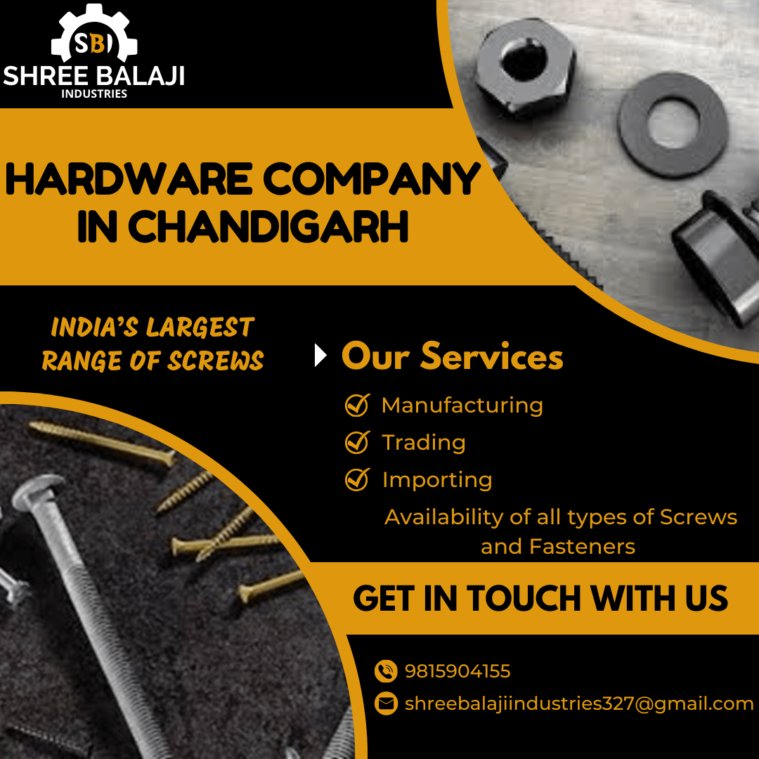 Screw Importing Company in Chandigarh - Chandigarh Tools, Equipment