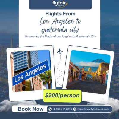 Flights from Los Angeles to guatemala city: Get the best Offer!