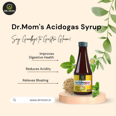 Acidogas Ayurvedic Gas Relief Syrup by Dr.Mom - Delhi Health, Personal Trainer