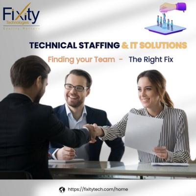 Technical staffing recruitment and IT solutions by Fixity Tech  - Hyderabad Professional Services