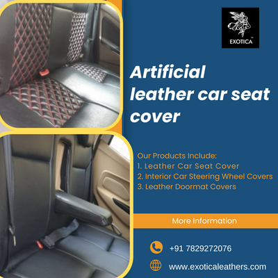 Artificial leather car seat cover - Bangalore Parts, Accessories