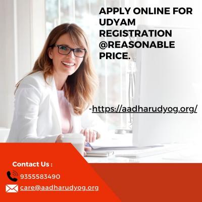 Apply online for Udyam registration @Reasonable price. - Bangalore Other