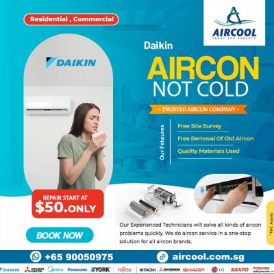 Daikin Aircon Not cold - Singapore Region Other