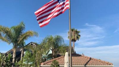 American Flagpole Installation In California