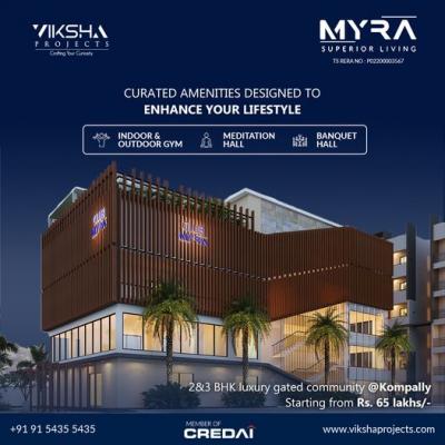 Apartments for sale in Kompally | Myra Project - Hyderabad For Sale