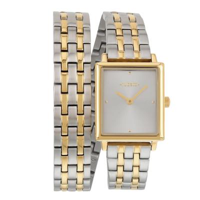 Raksha Bandhan Gift For Sister | The New Love Wrap Silver Gold Watch - Rubato