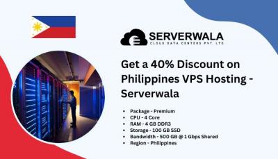 Get a 40% Discount on Philippines VPS Hosting - Serverwala