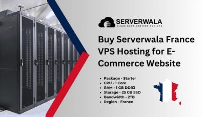 Buy Serverwala France VPS Hosting for E-commerce Website