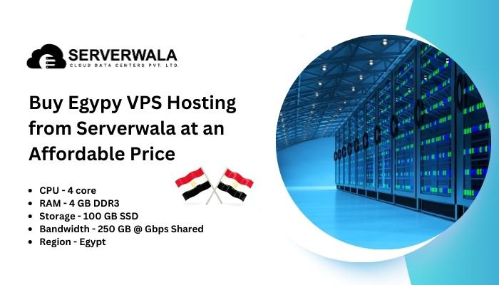 Buy Egypy VPS Hosting from Serverwala at an Affordable Price