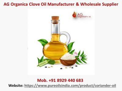 AG Organica Coriander Oil Manufacturer & Wholesale Supplier