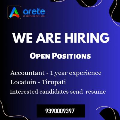 WE ARE HIRING FOR JOB POSITIONS FOR ACCOUNTANT  - Vijayawada Other