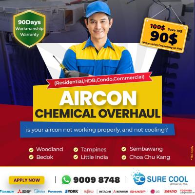 Aircon chemical overhaul - Singapore Region Maintenance, Repair