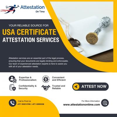 Attestation for USA Degree Certificates in Dubai - Dubai Other