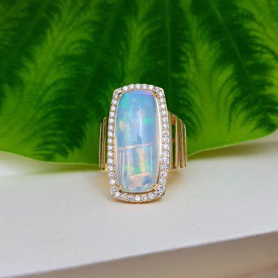 Mystical Opal Cocktail Ring - Delhi Jewellery