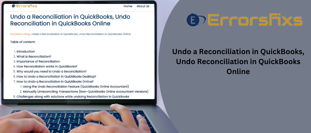 How to Undo a Reconciliation in QuickBooks Online