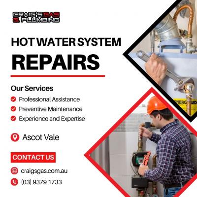 Hot Water System Repairs in Ascot Vale