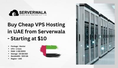 Buy Cheap VPS Hosting in UAE from Serverwala - Starting at $10