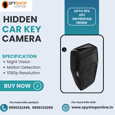  Hidden Camera In Car Key    - Cash On Delivery Available at Spy Shop Online {9999332499} - Delhi Electronics