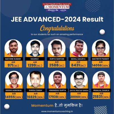 Momentum coaching is the best coaching for jee Advance - Ghaziabad Tutoring, Lessons