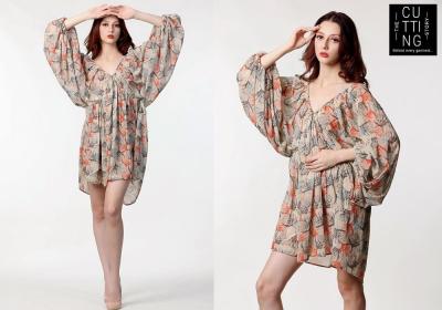 Elevate Your Look with Balloon Shoulder Dress -The Cutting Story - Surat Clothing