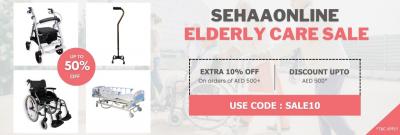 Elderly Care Sale at Sehaaonline: Extra 10% Off with Code SALE10!