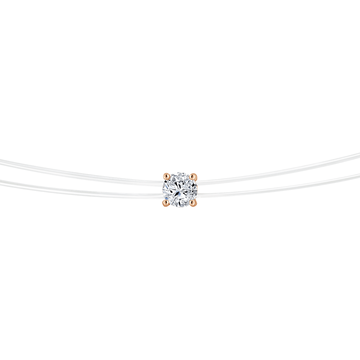 Best Round Diamond Solitaire Pendant at La Marquise - Dubai Jewellery