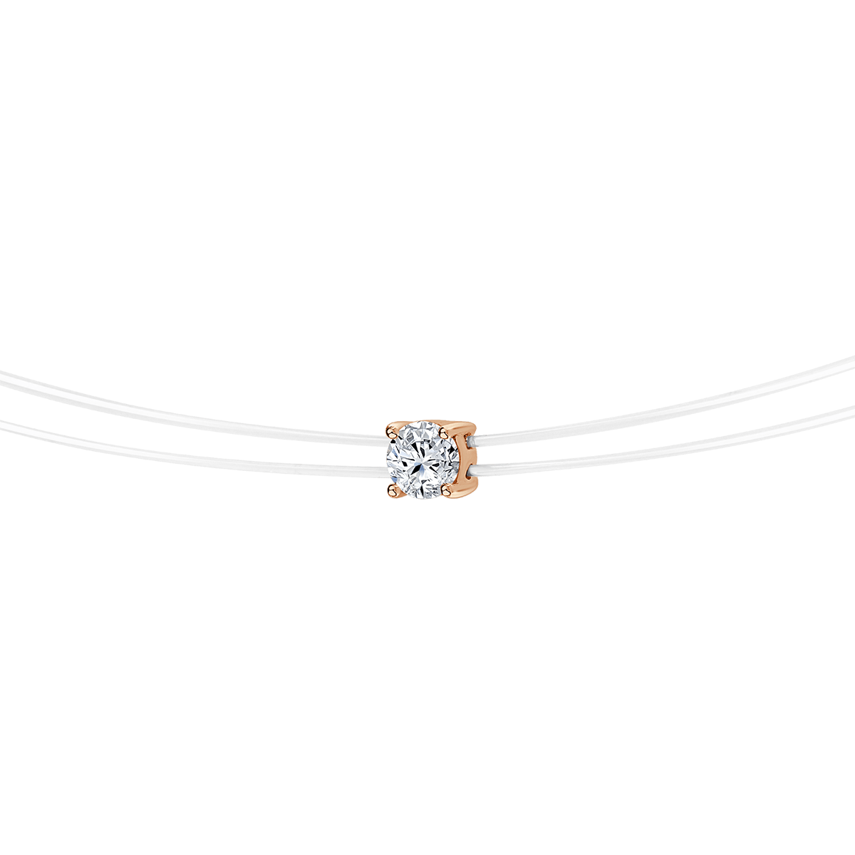 Best Round Diamond Solitaire Pendant at La Marquise - Dubai Jewellery