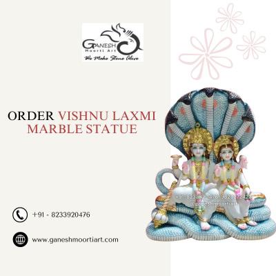 ORDER VISHNU LAXMI MARBL﻿E STATUE