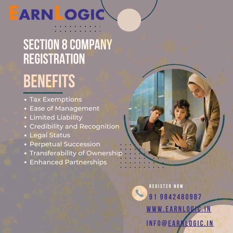 Benefits of Section 8 Company Registration in Coimbatore