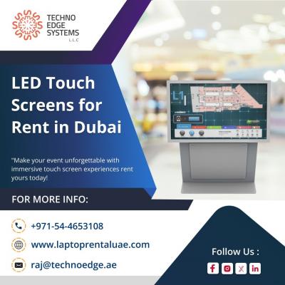Why Rent LED Touch Screens for Conferences in Dubai? - Dubai Computer