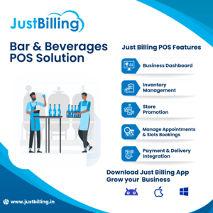 Elevate your service with Just Billing Bar & Beverages POS Software