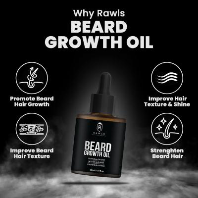 Best Men's Beard Hair Growth Oil by Rawls