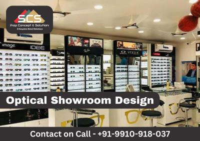Optical Showroom Design By ShopConcept and Solution - Delhi Construction, labour