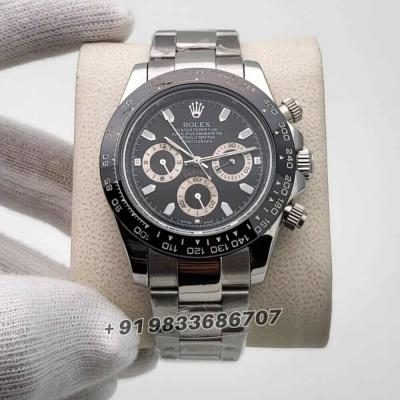 Rolex Cosmograph Daytona Panda Black Dial 40mm Super High Quality Swiss Automatic Replica Watch - Mumbai Jewellery