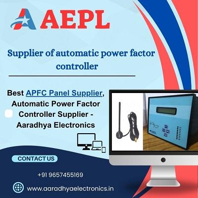 Top APFC Panel Supplier | High-Quality Automatic Power Factor Controllers by Aaradhya Electronics.